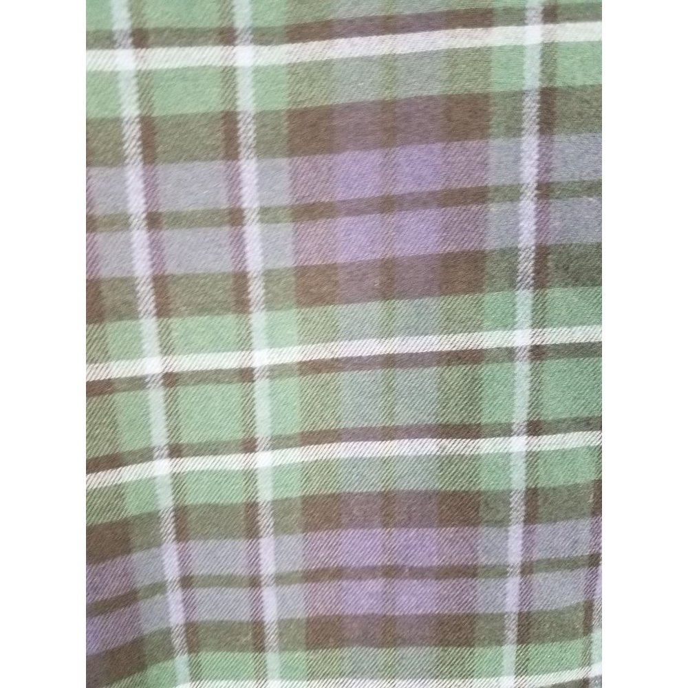 L.L.Bean Men's Sz. M Navy & Green Flannel Snap Front Shirt Jacket - Picture 7 of 7